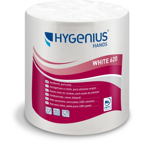 Hygenius hands Paper Roll White