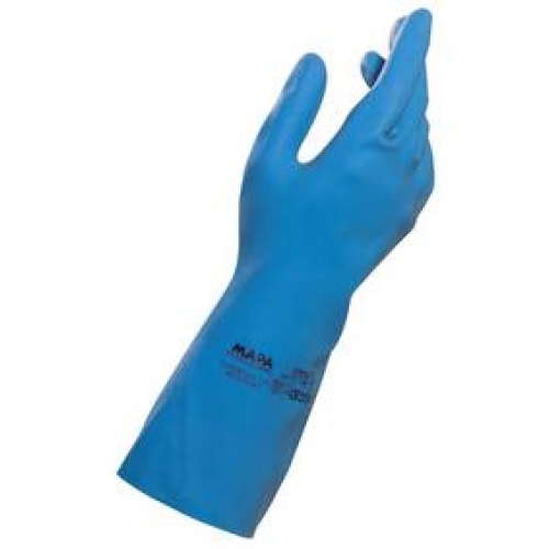 Primeco Rubber Kitchen Gloves Blue