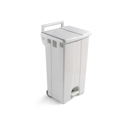 Polaris Dust Bin 90lt With Pedal White