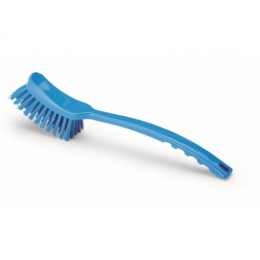 IGE Long Handle Brush Blue Tough Bristle