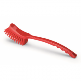 IGE Long Handle Brush Red Tough Bristle